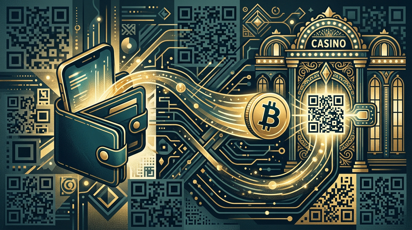 Kryptolompakko lähettää bitcoin-kolikon kasinon osoitteeseen