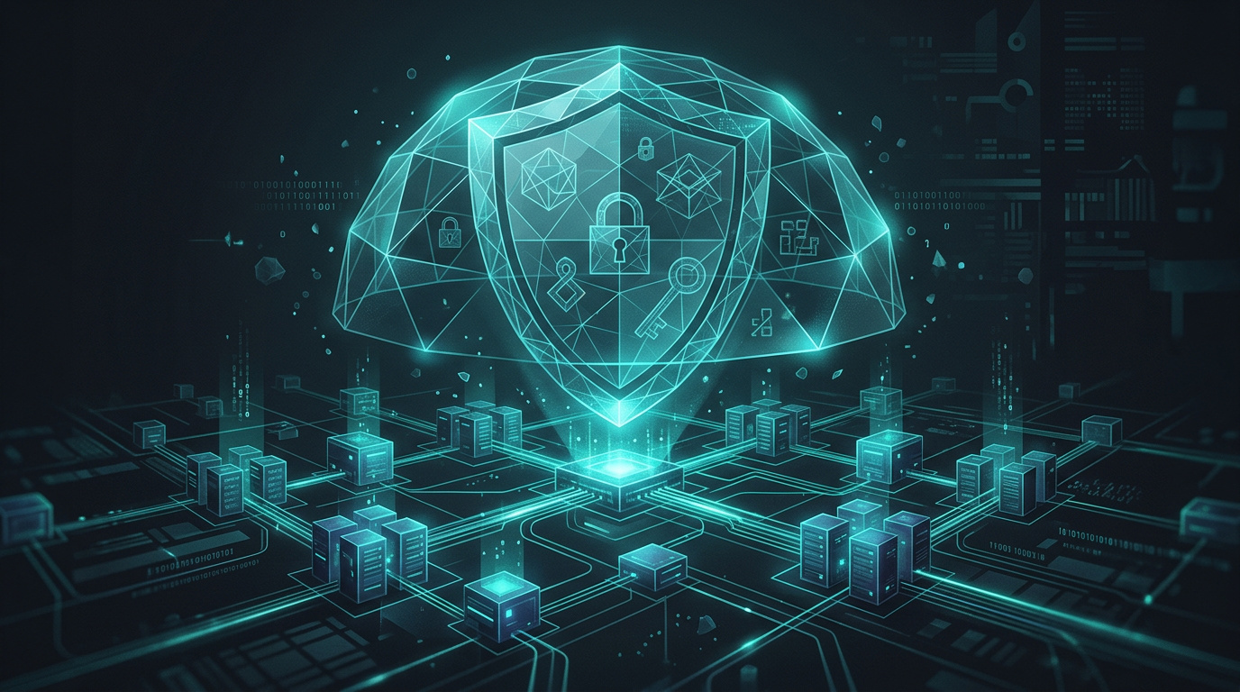 Kryptografisk verifieringssköld över blockkedjenoder