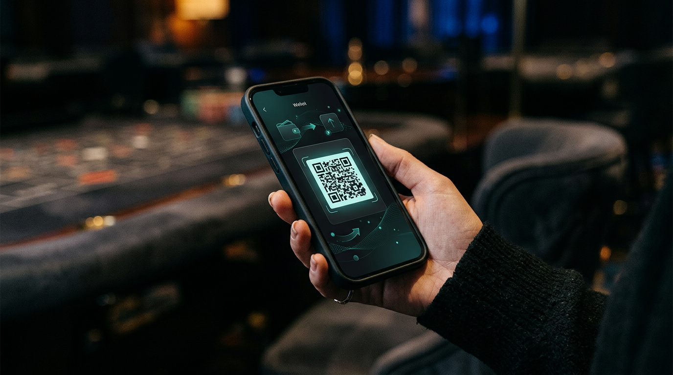 USDT-token skickas till en casinoinsättningsadress
