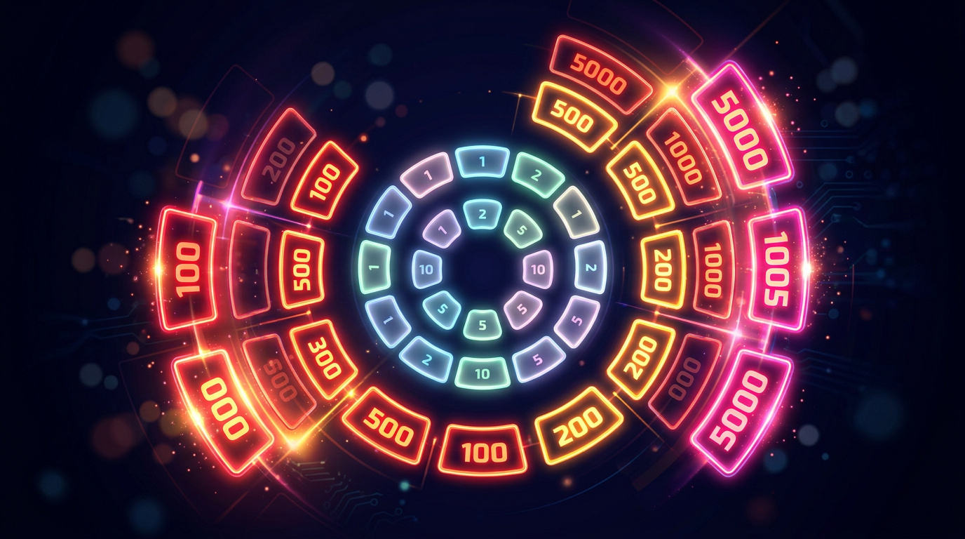 Multiplier slots with small center and large edge values